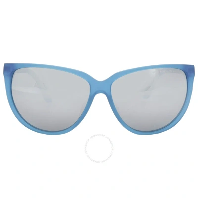 Porsche Design Grey Cat Eye Ladies Sunglasses P8588 E 61 In Blue / Grey