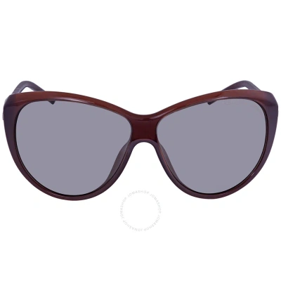Porsche Design Grey Oversized Ladies Sunglasses P8602 B 64 In Chocolate / Dark / Grey