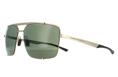 Pre-owned Porsche Design Hooks P'8919 Light Gold/green (b) Sunglasses