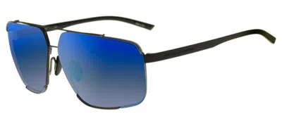 Pre-owned Porsche Design Hooks P'8919 Ruthenium/dark Blue Mirrored (d) Sunglasses