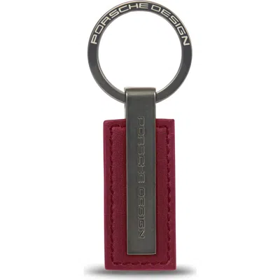Porsche Design Key Ring Metal Bar In Red