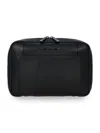 Porsche Design Large Roadster Leather Washbag In Black