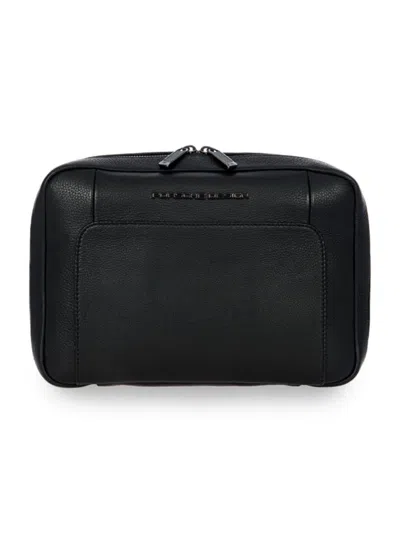 Porsche Design Kids' Large Roadster Leather Washbag In Black