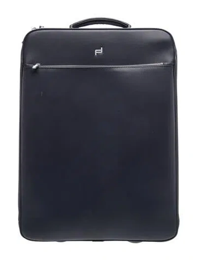 Pre-owned Porsche Design Leather Carry On In Blue