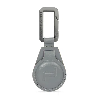 Porsche Design Leather Key Ring Tracker In Gray