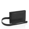 Porsche Design Leather Name Tag In Black