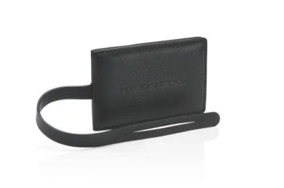 Porsche Design Leather Nametag In Black