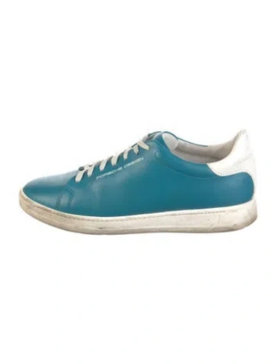 Pre-owned Porsche Design Leather Sneakers In Blue
