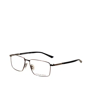 Porsche Design Rectangle-frame Glasses In Black