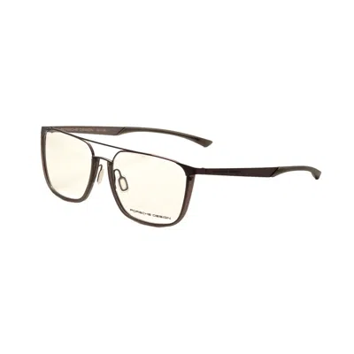 Porsche Design Men's 57mm Grey Opticals P8388-57b In Black