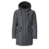 Porsche Design Men's D. Heather Grey-black Parka In Multi