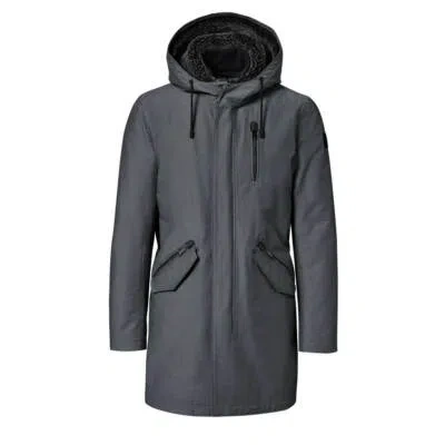 Pre-owned Porsche Design Men's D. Heather Grey/black Parka Coat Jacket S Msrp $1500 In Gray