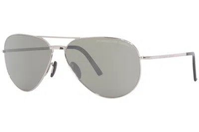 Pre-owned Porsche Design Men's P'8508 P8508 Square Fashion Sunglasses 60mm In Silver