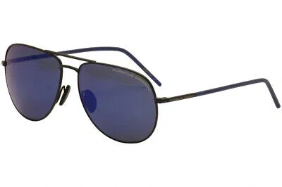 Pre-owned Porsche Design Men's P8629 P/8629 Square Sunglasses 60mm In Blue