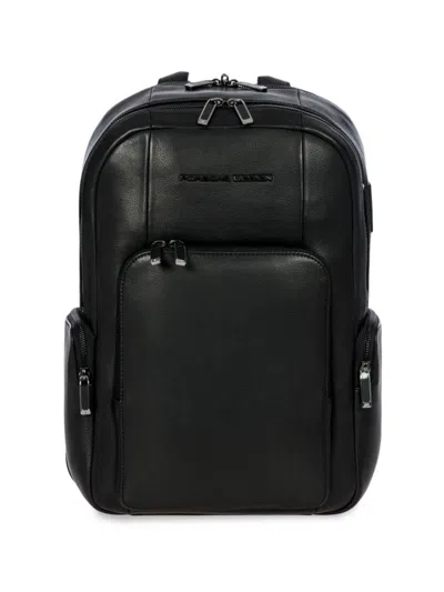 Porsche Design Men's Roadster Leather Backpack In Black