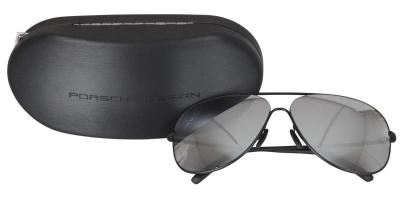 Pre-owned Porsche Design Men's Sunglasses P' 8605 D 64 V779 In Silver