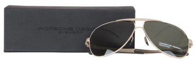 Pre-owned Porsche Design Men's Sunglasses P' 8657 C 62 V401 In Gray-green
