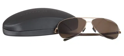 Pre-owned Porsche Design Men's Sunglasses P'8569 B 61 V629 In Brown