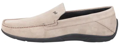 Pre-owned Porsche Design Men's Velour Leather Shoes Moccasins Beige Size Eur 42 Uk 8 Us 9