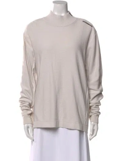 Pre-owned Porsche Design Mock Neck Sweater In Neutral