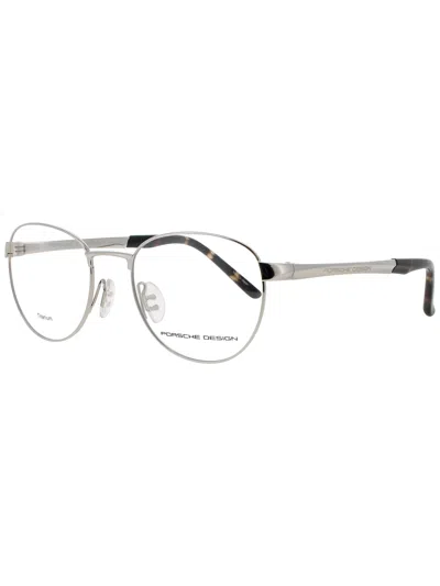 Porsche Design Modern Metal Unisex Eyeglasses - P8369 In Silver
