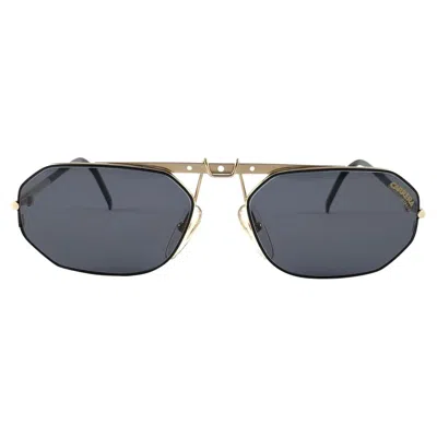 Pre-owned Porsche Design New Vintage Carrera 5498 Gold Sunglasses 1970's Made In Austria In Gray