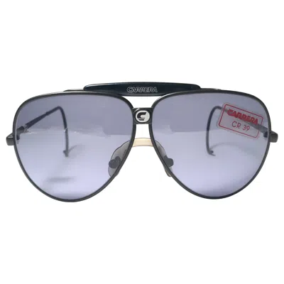 Pre-owned Porsche Design New Vintage Carrera Aviator Oversized 5543 Black Large 1970's Sunglasses Austria