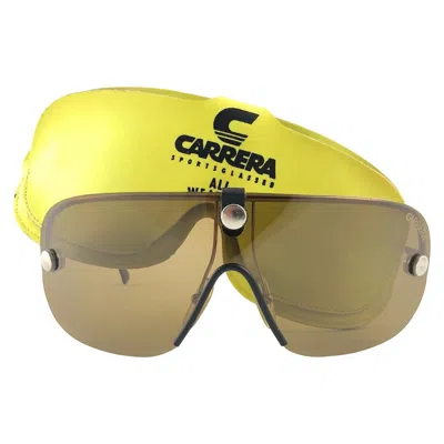 Pre-owned Porsche Design New Vintage Oversized Carrera 5418 Extra Large Sunglasses 1970's Austria In Brown