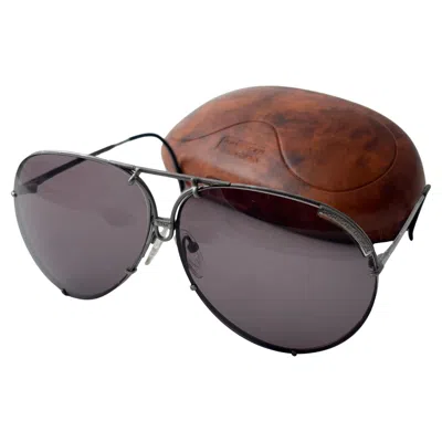Pre-owned Porsche Design New Vintage  By Carrera 5621 Titan Matte Large Sunglasses Austria In Gray