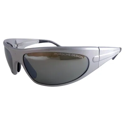 Pre-owned Porsche Design New Vintage Porsche P0073 Shield Matte Grey Frame 1990 Sunglasses Austria In Gray