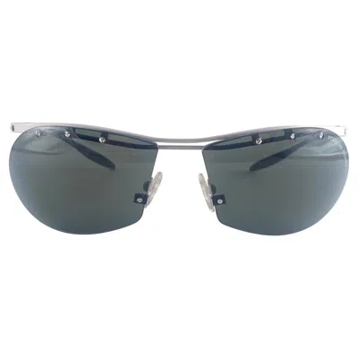 Pre-owned Porsche Design New Vintage Porsche P0082 Shield Frame Silver 1990 Sunglasses Made In Ireland