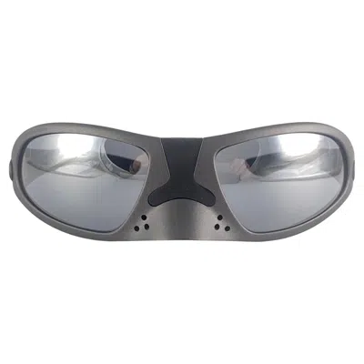 Pre-owned Porsche Design New Vintage Porsche P3001 B Nose Guard Frame Silver Mirror Lens 1990 Sunglasses