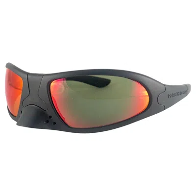 Pre-owned Porsche Design New Vintage Porsche P3001 Nose Guard Frame Red Mirror Lenses 1990's Sunglasses