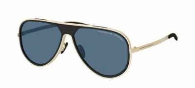Pre-owned Porsche Design P 8684 B Gold Black/blue Black Mirrored Sunglasses