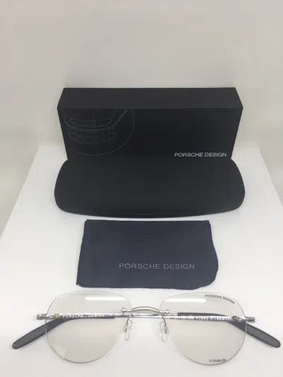Pre-owned Porsche Design P7003 Titanium Eyeglasses C. C Silver P 7003 Optical 52-17mm In Clear Demo Lenses