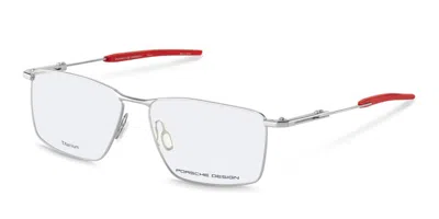 Porsche Design P81007 B000 Occhiali Da Vista Argentati Per Uomo (solo Montatura)