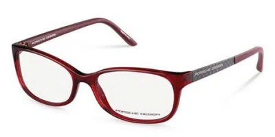 Porsche Design P8247 D Occhiali Da Vista Rossi Per Donna (solo Montatura) In Burgundy