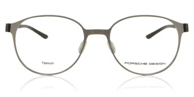 Porsche Design P8345 B Occhiali Da Vista Argentati Per Uomo (solo Montatura)