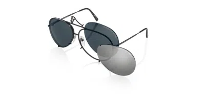 Porsche Design P8478 D343 Occhiali Da Sole Neri Per Uomo In Black