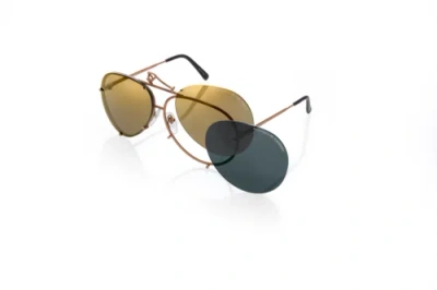 Pre-owned Porsche Design P8478 E Copper 66/10/135 Unisex Sunglasses
