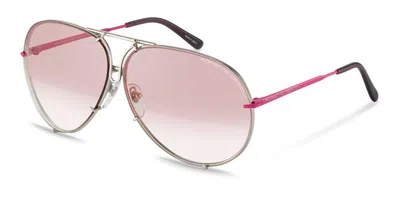 Porsche Design P8478 K157 Occhiali Da Sole Argentati Per Uomo