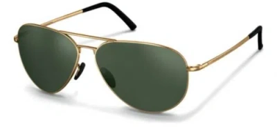 Pre-owned Porsche Design P8508 A Gold 64/12/140 Unisex Sunglasses