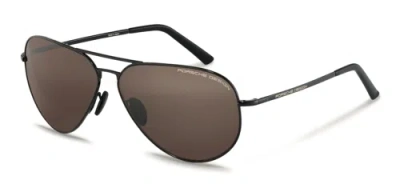Pre-owned Porsche Design P8508 V Black 64/12/140 Unisex Sunglasses