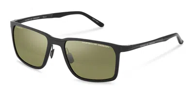 Porsche Design P86002 Polarized A427 Occhiali Da Sole Neri Per Uomo In Black