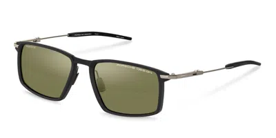 Porsche Design P86006 Polarized A427 Occhiali Da Sole Neri Per Uomo In Multi