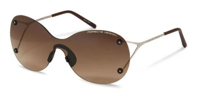 Porsche Design P8621 B/v878 Women's Sunglasses Brown Size 139
