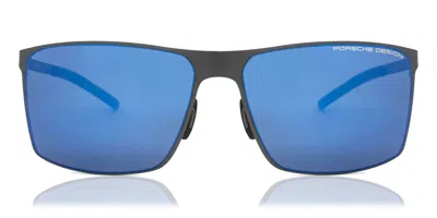 Porsche Design P8667 C Men's Sunglasses Grey Size 64 In Gray