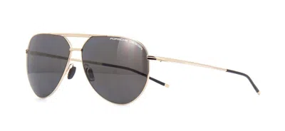 Pre-owned Porsche Design P'8688 Gold/smoke Polarized (b) Sunglasses
