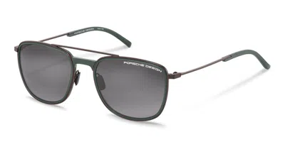 Porsche Design P8690 D Men's Sunglasses Brown Size 57 In Neutral