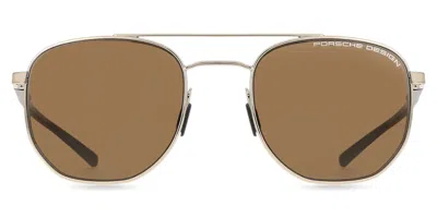 Porsche Design P8695 B Occhiali Da Sole Oro Per Uomo In Gold